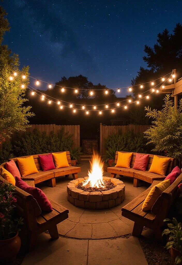 16 Backyard Ideas That’ll Make You Never Want to Leave Home Again! - 1. Cozy Fire Pit Retreat