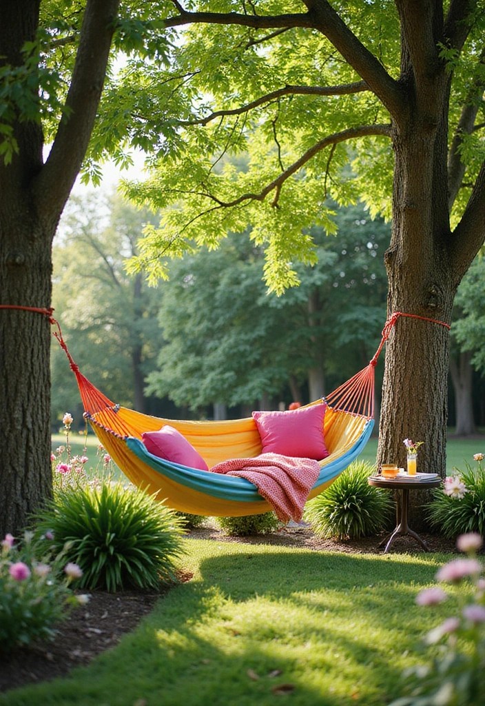 16 Backyard Ideas That’ll Make You Never Want to Leave Home Again! - 4. Relaxing Hammock Haven