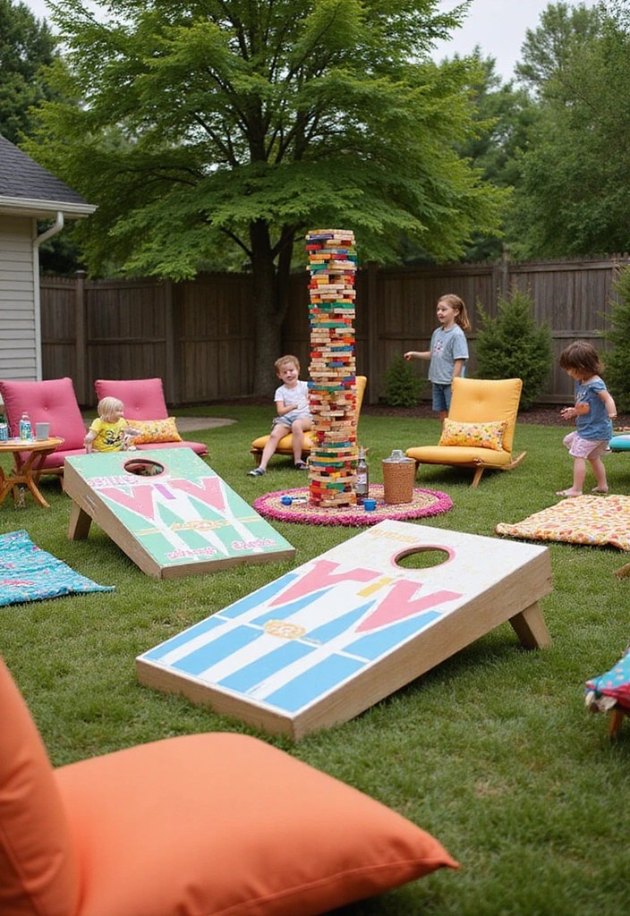 16 Backyard Ideas That’ll Make You Never Want to Leave Home Again! - 7. Playful Outdoor Games Area