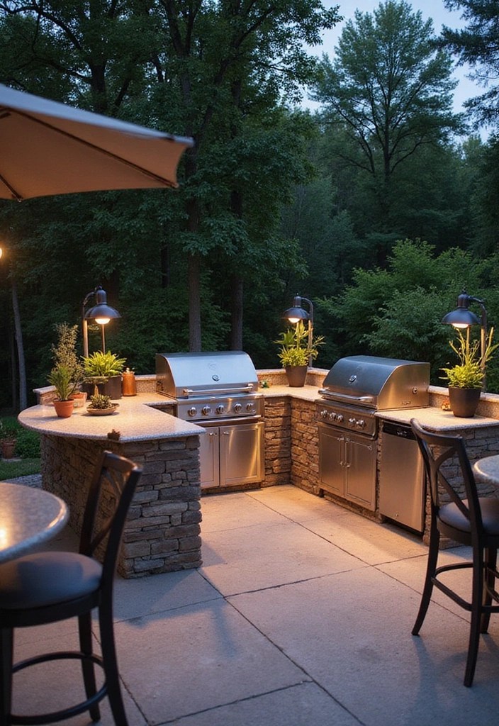 16 Backyard Ideas That’ll Make You Never Want to Leave Home Again! - 9. Gourmet Outdoor Kitchen