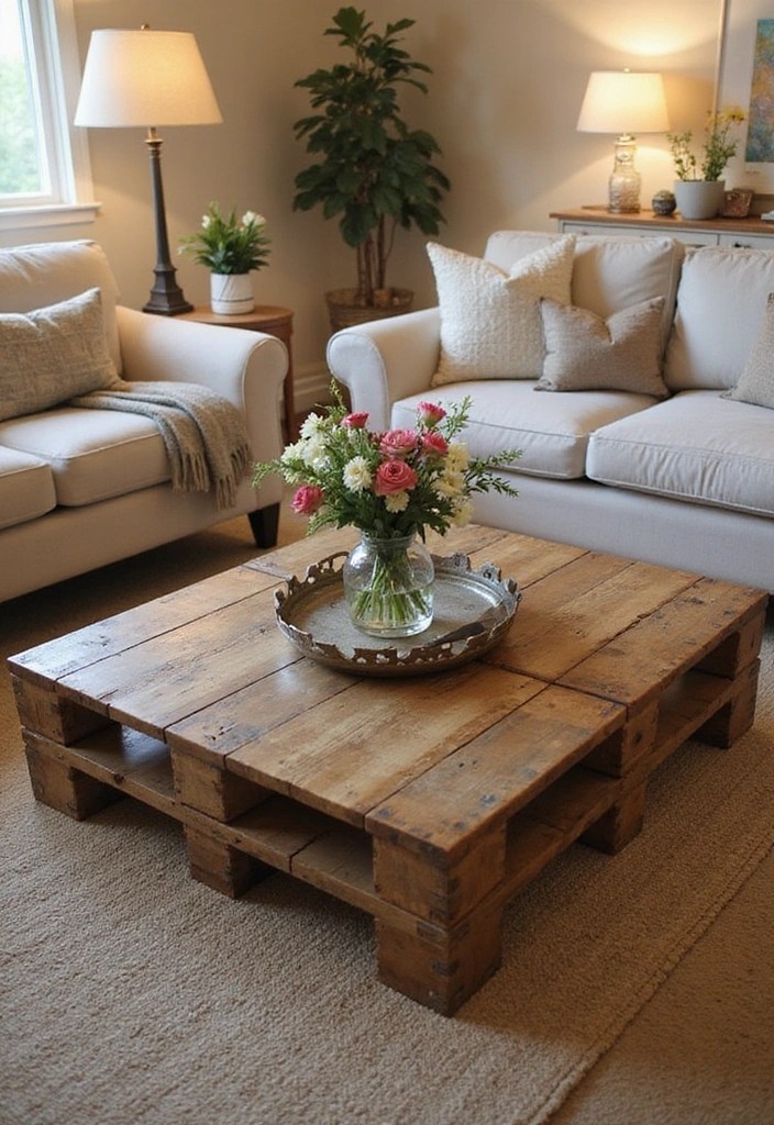 30 DIY Decor Projects You Can Do This Weekend (Your Friends Will Be Jealous!) - 1. Rustic Wood Pallet Coffee Table