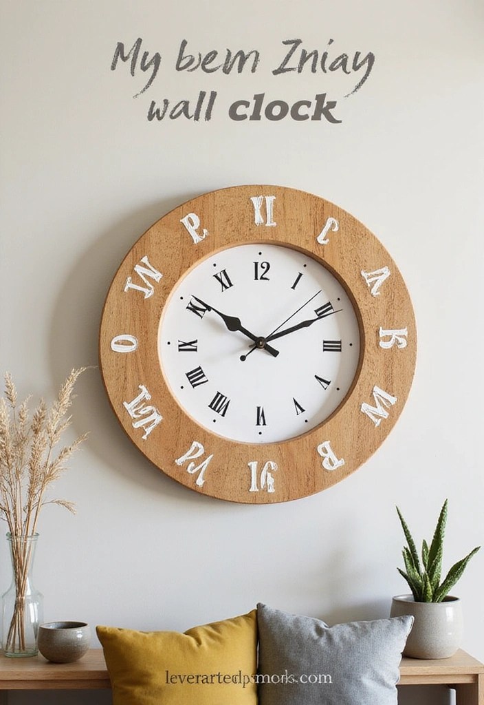 30 DIY Home Decor Projects That Look Insanely Expensive (But Cost Less Than $20!) - 12. DIY Wall Clock