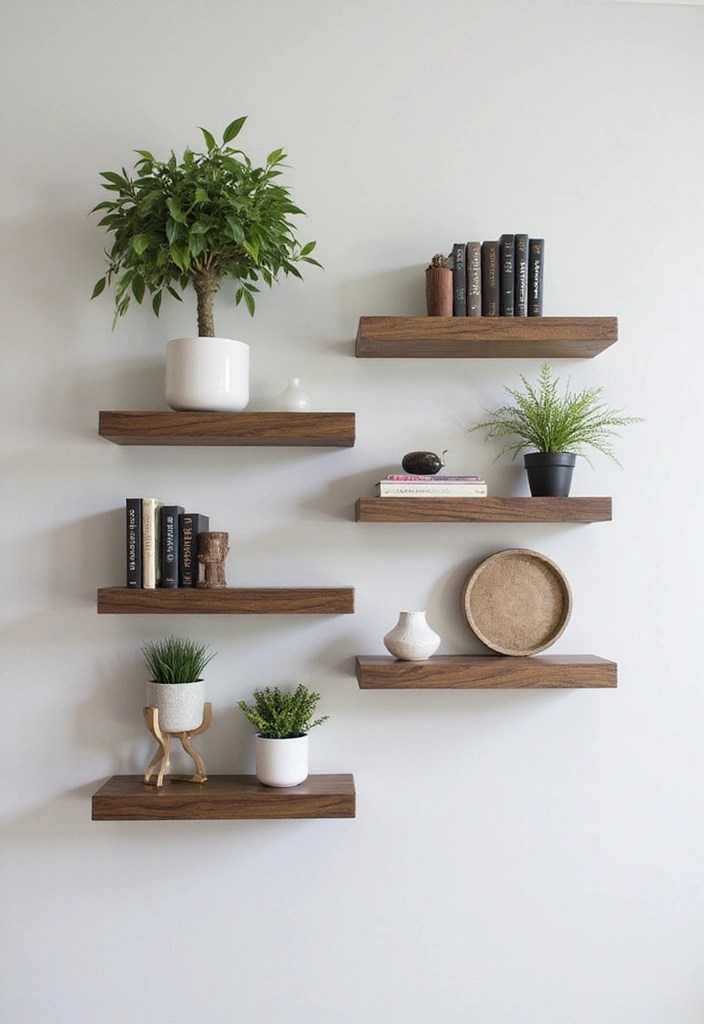 30 DIY Home Decor Projects That Look Insanely Expensive (But Cost Less Than $20!) - 5. Chic Floating Shelves