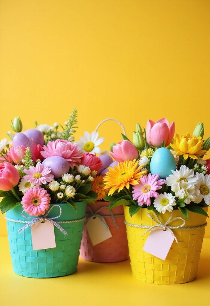 Best Easter DIY Projects for 2025 - 7. Flower Basket Gifts