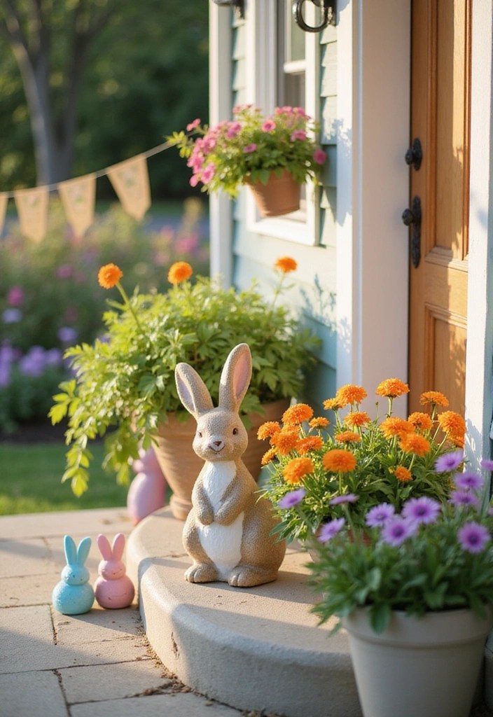 The Most Impressive Easter Decorations You Don't Want To Miss! - 10. Bunny-Themed Outdoor Decor