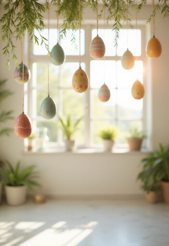 The Most Impressive Easter Decorations You Don't Want To Miss! - 7. Hanging Egg Decor