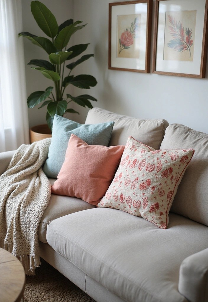 15 Aesthetic Home DIY Ideas to Elevate Your Decor - 5. Customized Throw Pillows